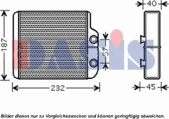 AKS Dasis 219001N - Топлообменник, отопление на вътрешното пространство vvparts.bg