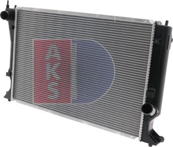 AKS Dasis 210000N - Радиатор, охлаждане на двигателя vvparts.bg