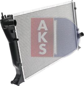 AKS Dasis 210187N - Радиатор, охлаждане на двигателя vvparts.bg