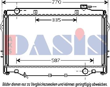 AKS Dasis 210179N - Радиатор, охлаждане на двигателя vvparts.bg