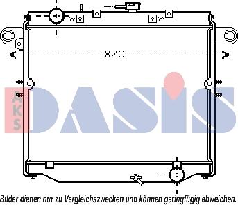 AKS Dasis 210178N - Радиатор, охлаждане на двигателя vvparts.bg