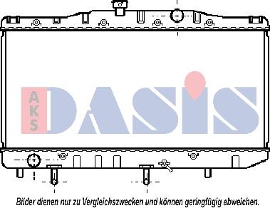 AKS Dasis 210360N - Радиатор, охлаждане на двигателя vvparts.bg