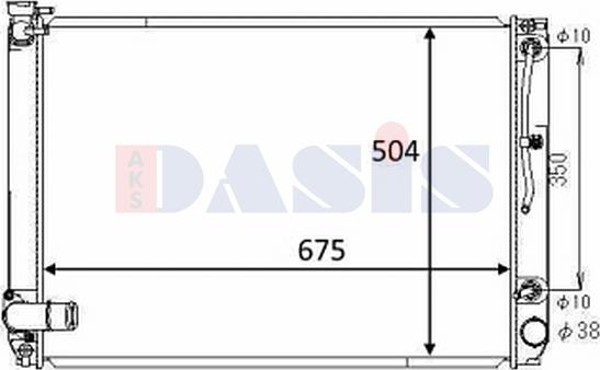 AKS Dasis 210269N - Радиатор, охлаждане на двигателя vvparts.bg