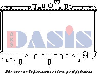 AKS Dasis 210210N - Радиатор, охлаждане на двигателя vvparts.bg