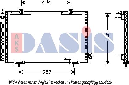 AKS Dasis 212015N - Кондензатор, климатизация vvparts.bg