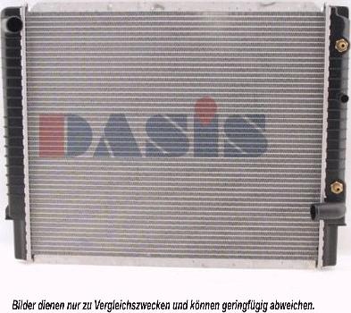 AKS Dasis 220450N - Радиатор, охлаждане на двигателя vvparts.bg
