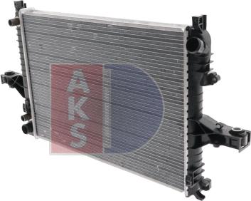 AKS Dasis 220016N - Радиатор, охлаждане на двигателя vvparts.bg