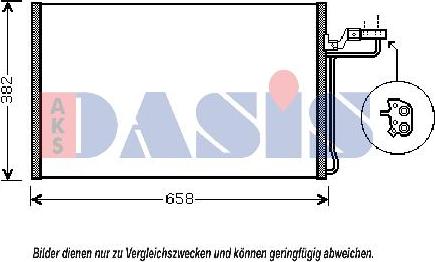 AKS Dasis 222006N - Кондензатор, климатизация vvparts.bg