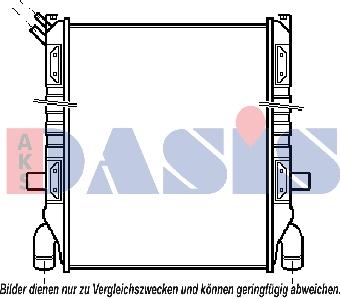 AKS Dasis 270004N - Радиатор, охлаждане на двигателя vvparts.bg