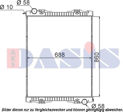 AKS Dasis 270003S - Радиатор, охлаждане на двигателя vvparts.bg