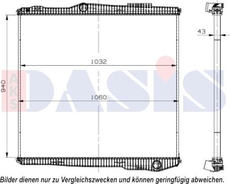 AKS Dasis 270015N - Радиатор, охлаждане на двигателя vvparts.bg