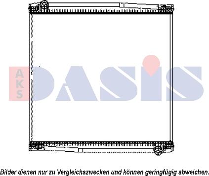 AKS Dasis 270070S - Радиатор, охлаждане на двигателя vvparts.bg