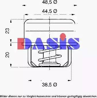 AKS Dasis 750417N - Термостат, охладителна течност vvparts.bg