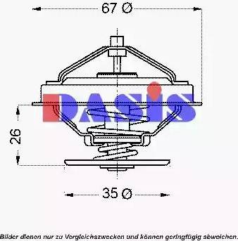 AKS Dasis 751932N - Термостат, охладителна течност vvparts.bg