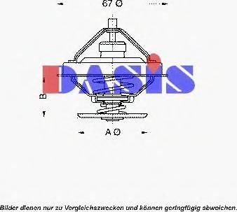 AKS Dasis 751599N - Термостат, охладителна течност vvparts.bg