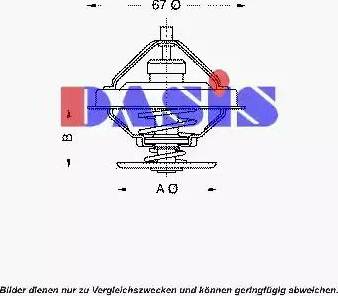 AKS Dasis 751895N - Термостат, охладителна течност vvparts.bg