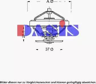 AKS Dasis 751859N - Термостат, охладителна течност vvparts.bg