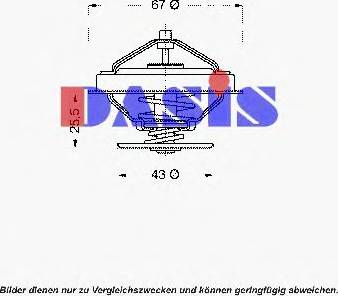 AKS Dasis 751865N - Термостат, охладителна течност vvparts.bg