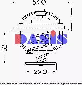 AKS Dasis 751889N - Термостат, охладителна течност vvparts.bg