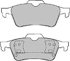 Allied Signal AS1354 - Комплект спирачно феродо, дискови спирачки vvparts.bg