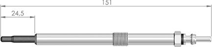 A-N PARTS 150 351 - Подгревна свещ vvparts.bg