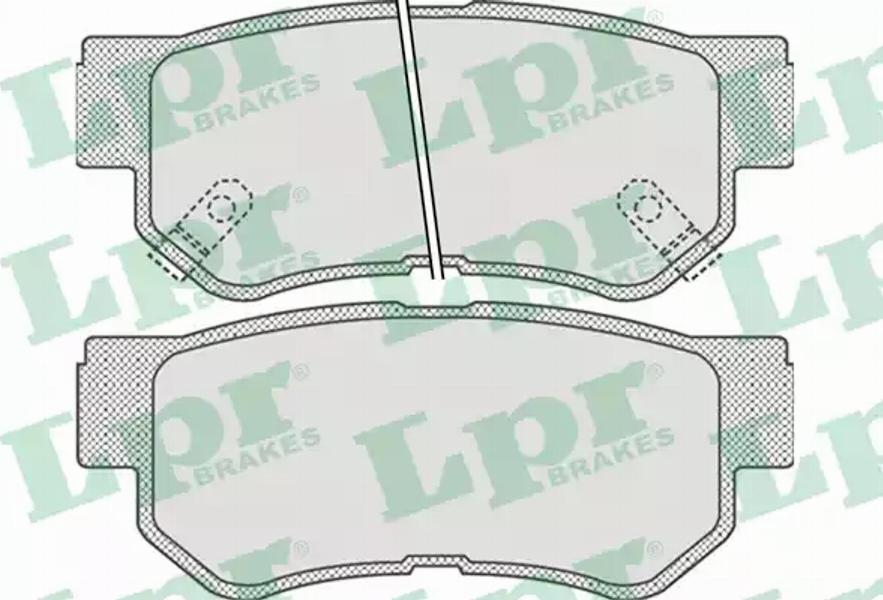 AP 05P848 - Комплект спирачно феродо, дискови спирачки vvparts.bg