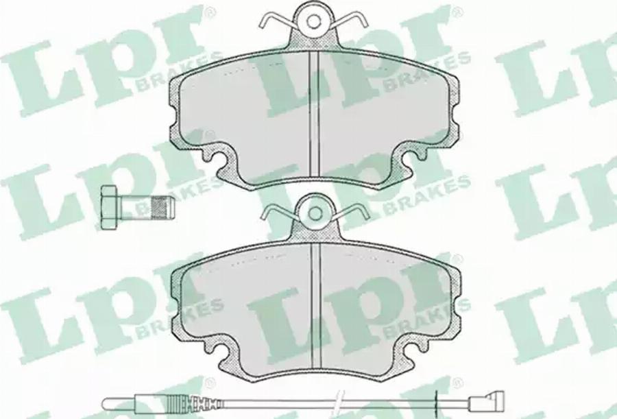 AP 05P349 - Комплект спирачно феродо, дискови спирачки vvparts.bg