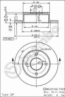 AP 19131 - Спирачен диск vvparts.bg