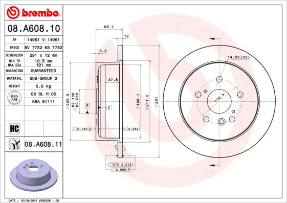 AP 14961 - Спирачен диск vvparts.bg