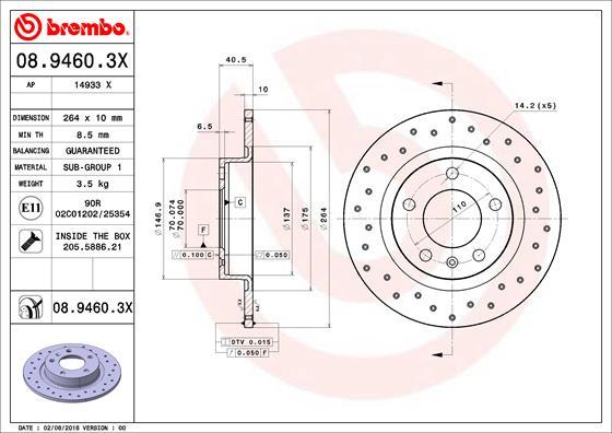 AP 14933 X - Спирачен диск vvparts.bg