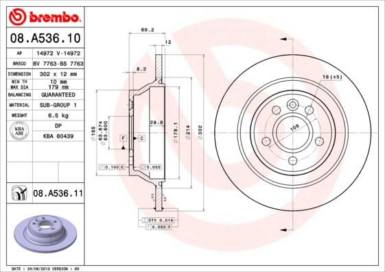 AP 14972 - Спирачен диск vvparts.bg