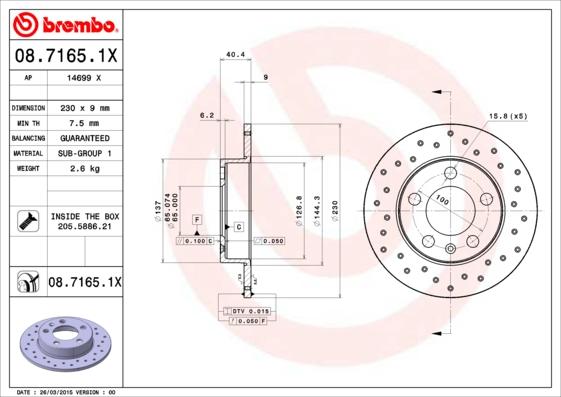 AP 14699 X - Спирачен диск vvparts.bg