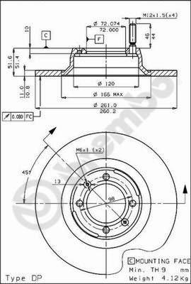 AP 14058 - Спирачен диск vvparts.bg