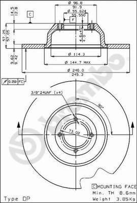 AP 14063 - Спирачен диск vvparts.bg