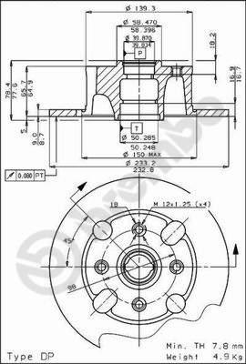 AP 14034 - Спирачен диск vvparts.bg