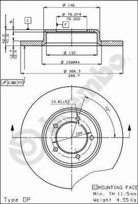 AP 14101 - Спирачен диск vvparts.bg