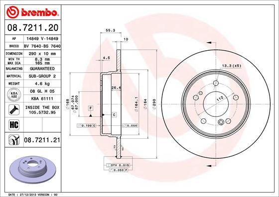 AP 14849 - Спирачен диск vvparts.bg