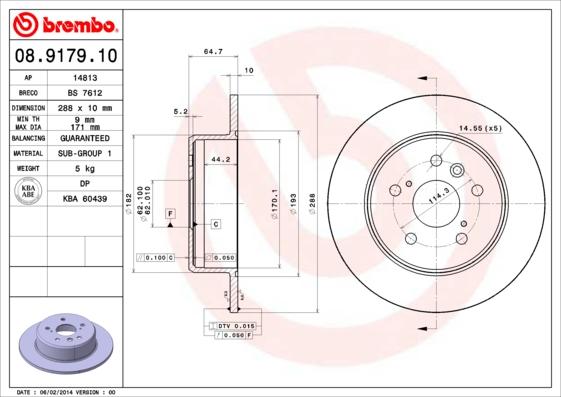 AP 14813 - Спирачен диск vvparts.bg