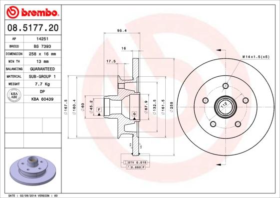 AP 14251 - Спирачен диск vvparts.bg