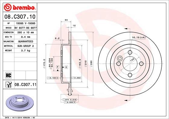 AP 15085 V - Спирачен диск vvparts.bg