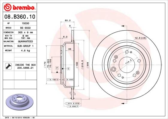 AP 15030 - Спирачен диск vvparts.bg