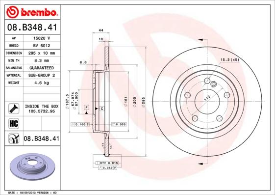 AP 15020 V - Спирачен диск vvparts.bg