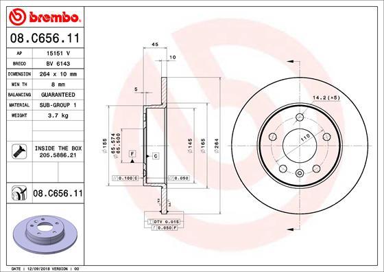 AP 15151V - Спирачен диск vvparts.bg