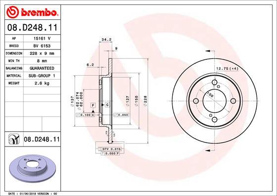 AP 15161 V - Спирачен диск vvparts.bg