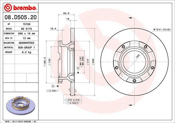 AP 15183 - Спирачен диск vvparts.bg