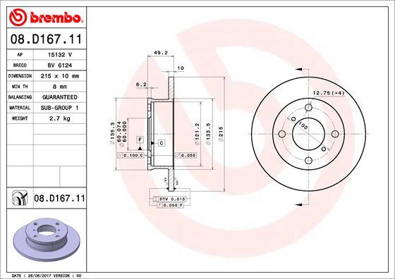 AP 15132 V - Спирачен диск vvparts.bg