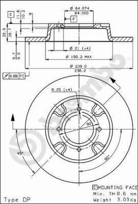 AP 10145 - Спирачен диск vvparts.bg