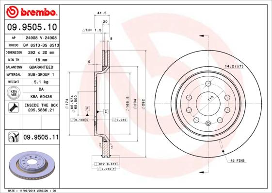 AP 24908 V - Спирачен диск vvparts.bg