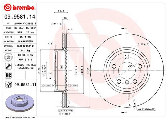 AP 24916 E - Спирачен диск vvparts.bg