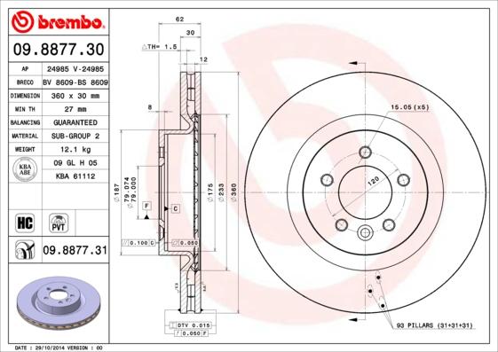 AP 24985 V - Спирачен диск vvparts.bg